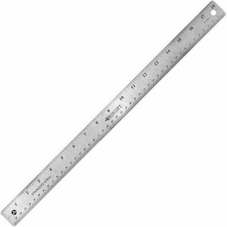 ACME UNITED RULER, STAINLESS STEEL, 18in, 12PK ACM10417BX